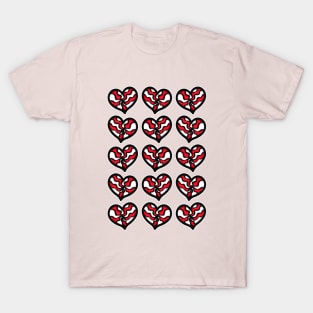 Love Heart Sweet Pattern T-Shirt